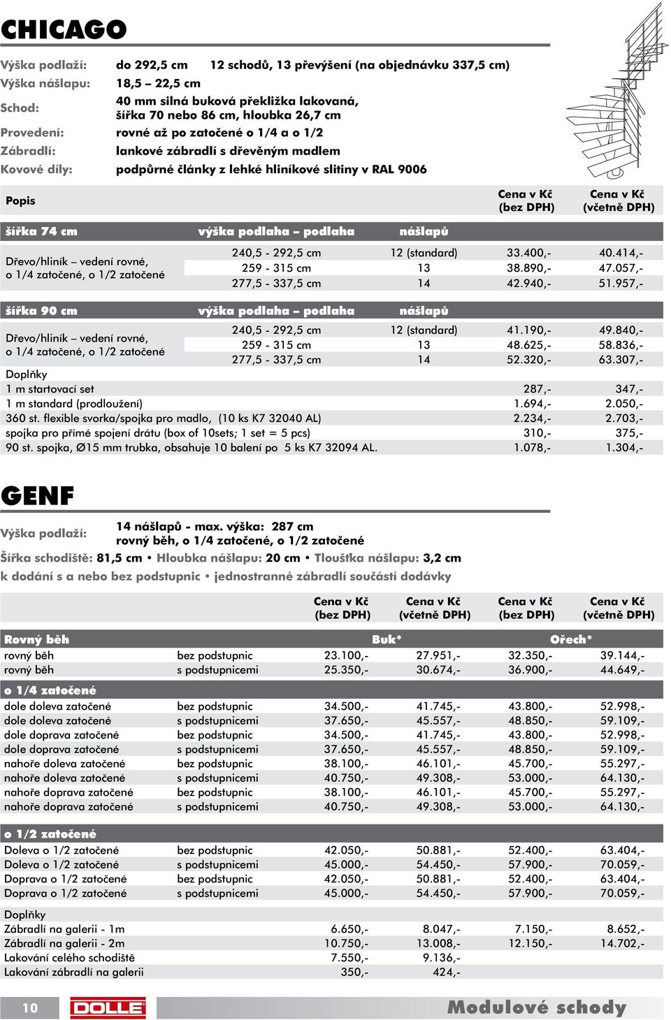 Dřevo/hliník vedení rovné, o 1/4 zatočené, o 1/2 zatočené 240,5-292,5 cm 12 (standard) 33.400,- 40.414,- 259-315 cm 13 38.890,- 47.057,- 277,5-337,5 cm 14 42.940,- 51.