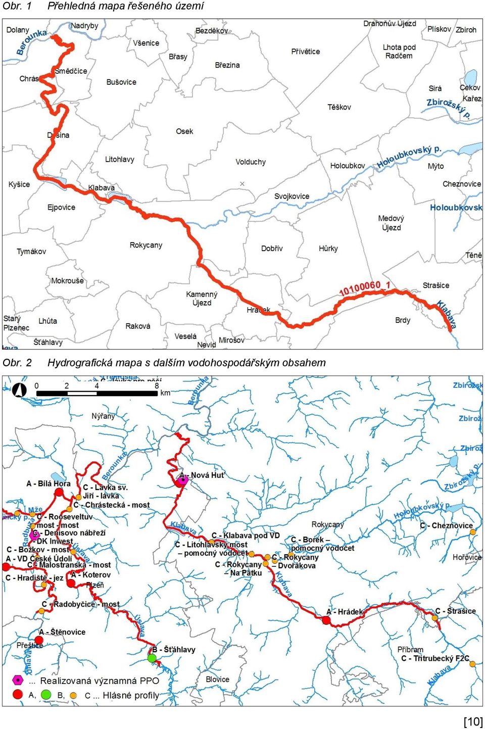 2 Hydrografická mapa s