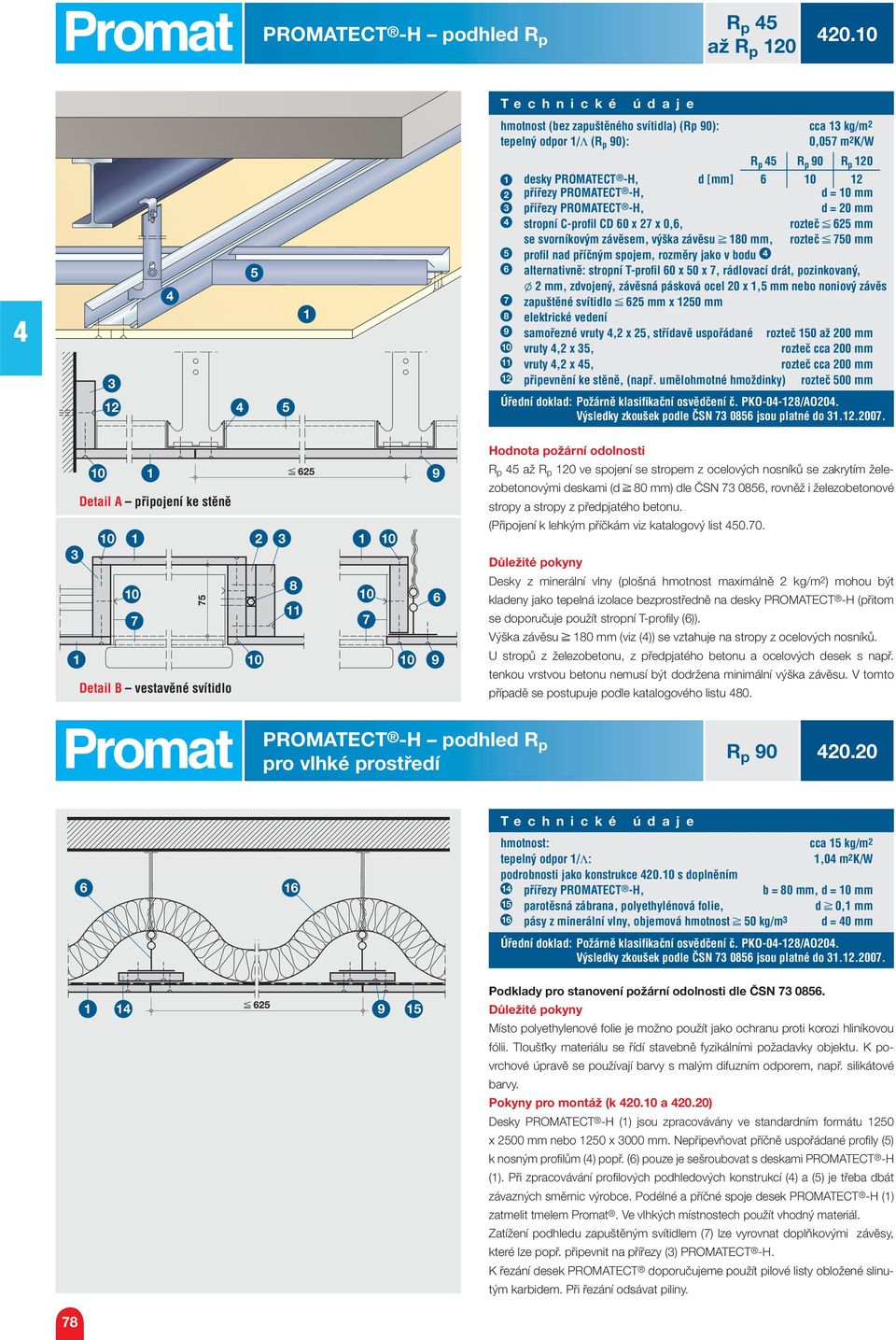 mm stropní C-profil CD 0 x x 0,, rozteč mm se svorníkovým závěsem, výška závěsu 0 mm, rozteč 0 mm profil nad příčným spojem, rozměry jako v bodu alternativně: stropní T-profil 0 x 0 x, rádlovací