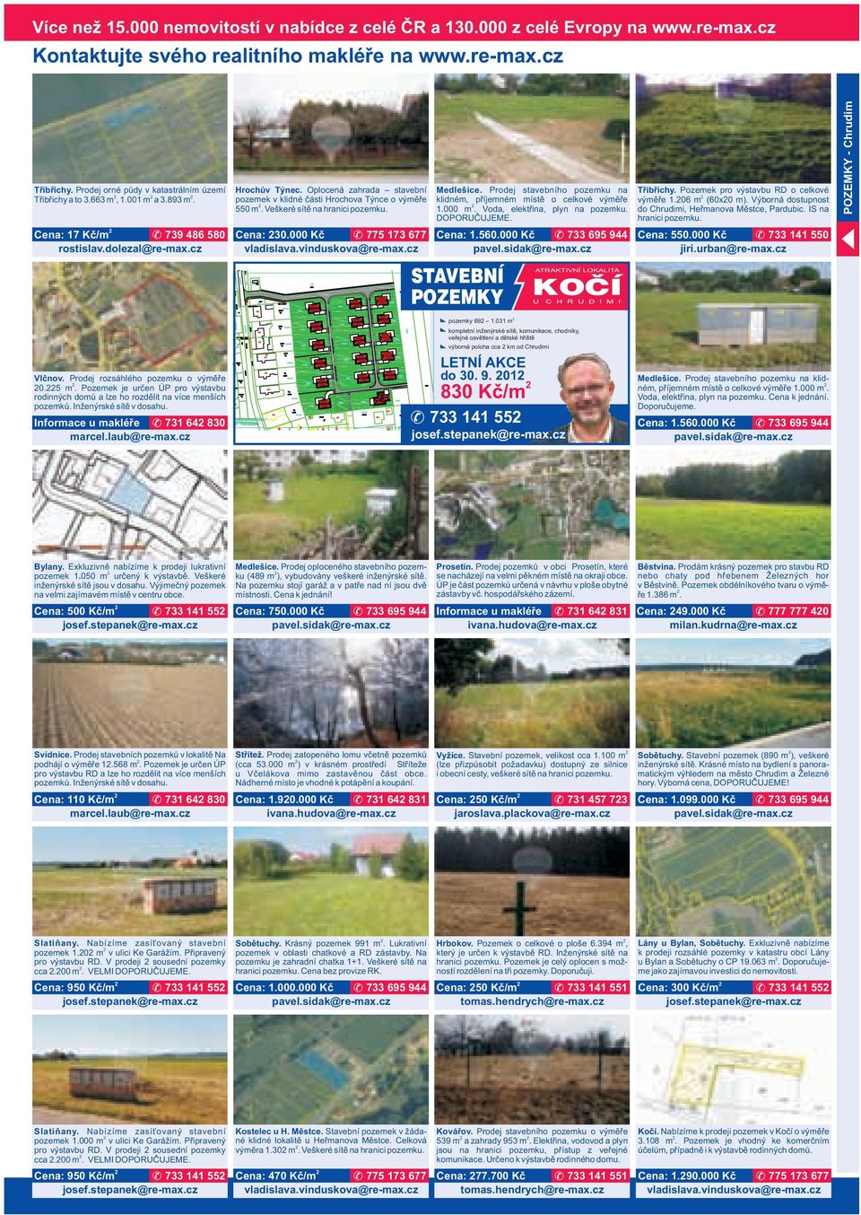 Oplocená zahrada stavební pozemek v klidné části Hrochova Týnce o výměře 550 m. Veškeré sítě na hranici pozemku. Cena: 30.000 Kč 775 173 677 Medlešice.