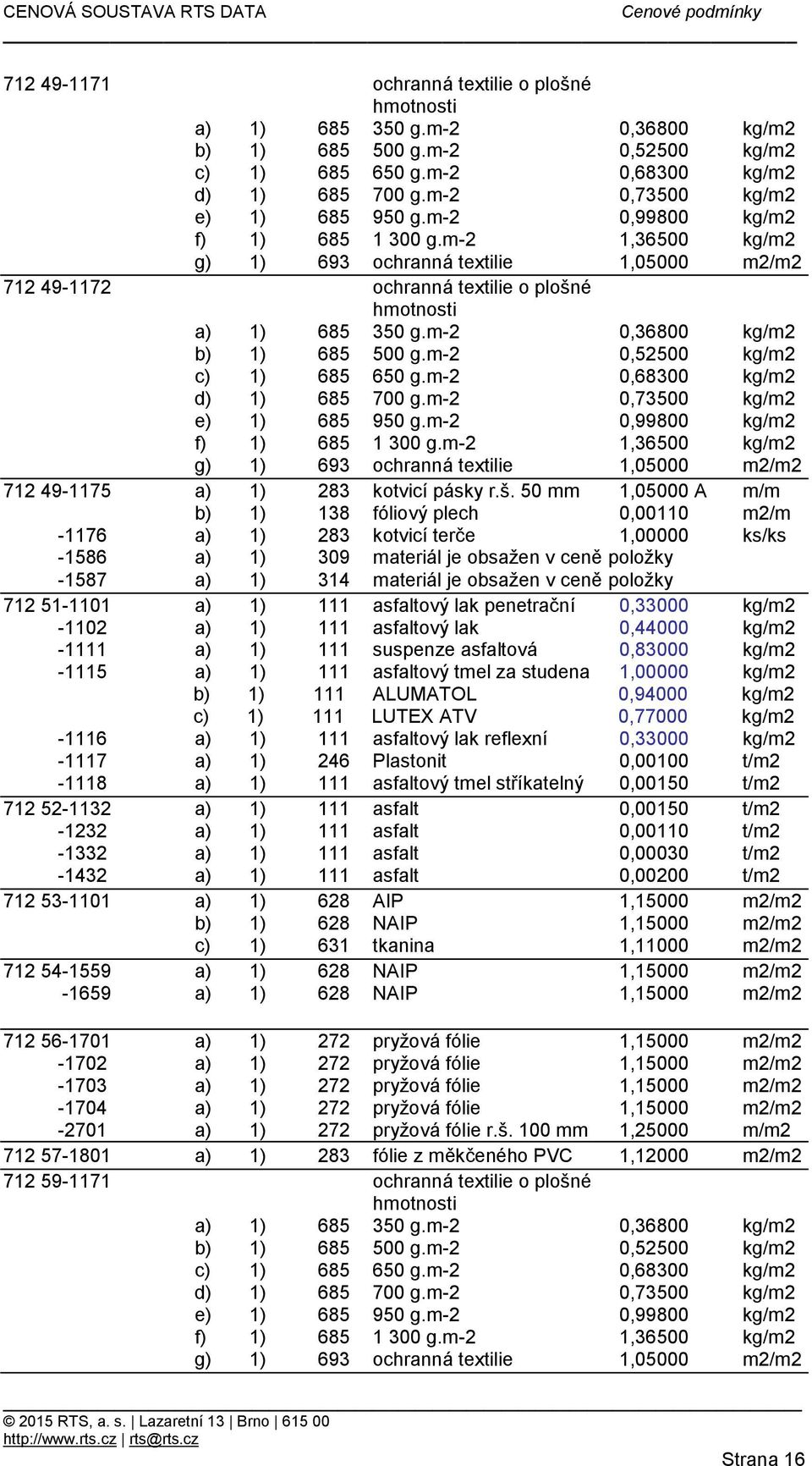 é 712 49-1175 a) 1) 283 kotvicí pásky r.š.