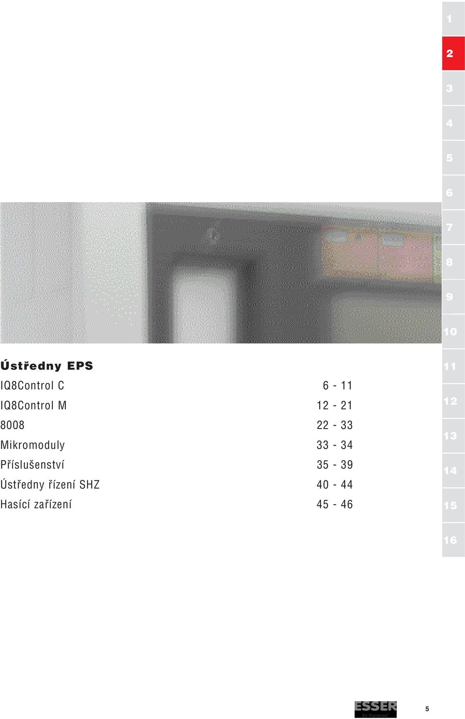 33-34 Příslušenství 35-39 Ústředny řízení SHZ