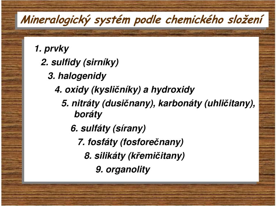 oxidy (kysličníky) a hydroxidy 5.