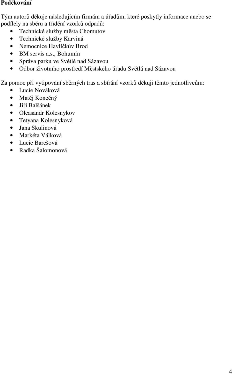 užby měst