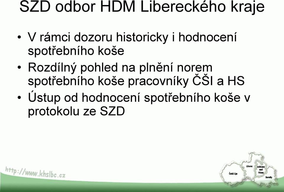 pohled na plnění norem spotřebního koše pracovníky