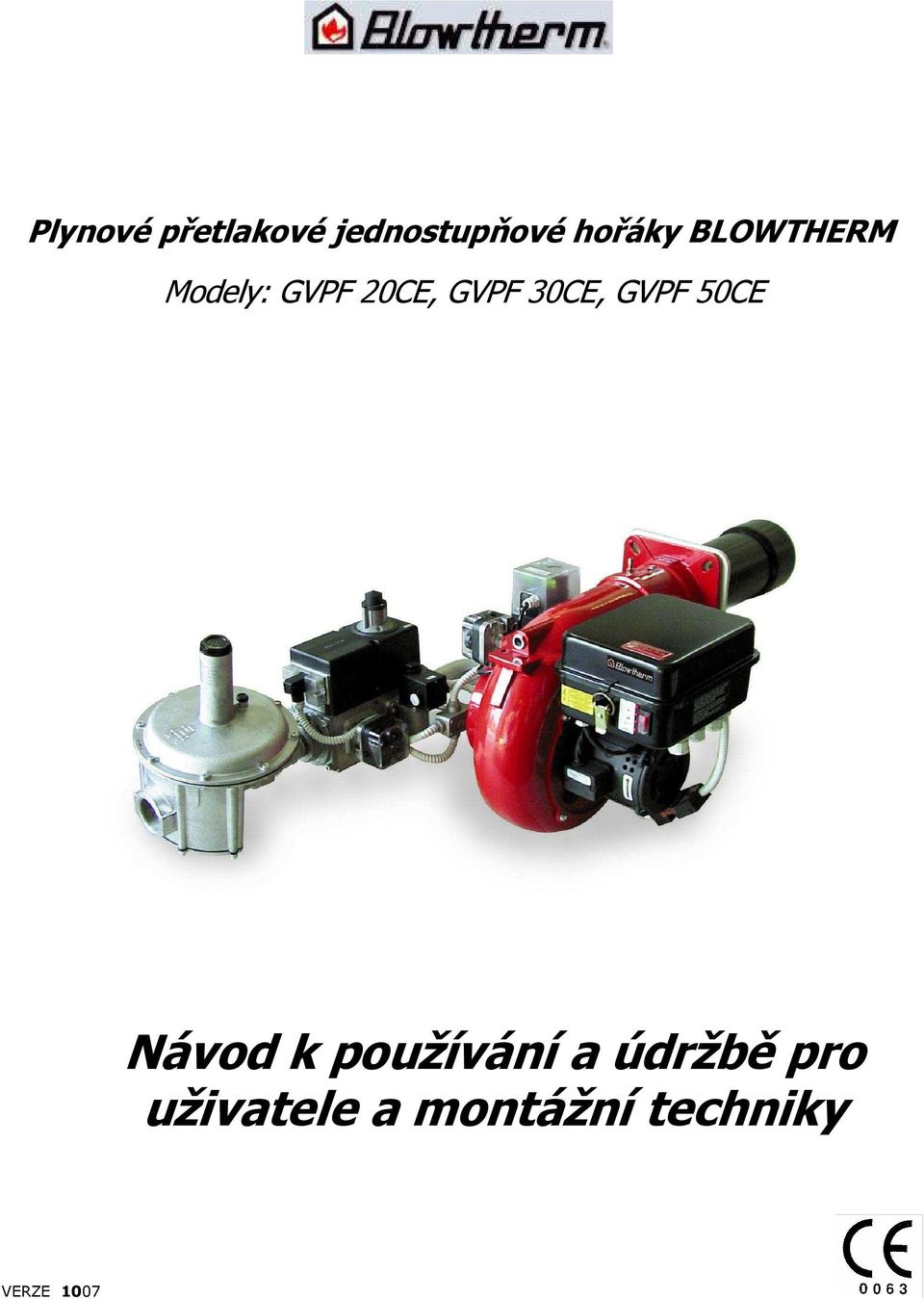 GVPF 30CE, GVPF 50CE Návod k