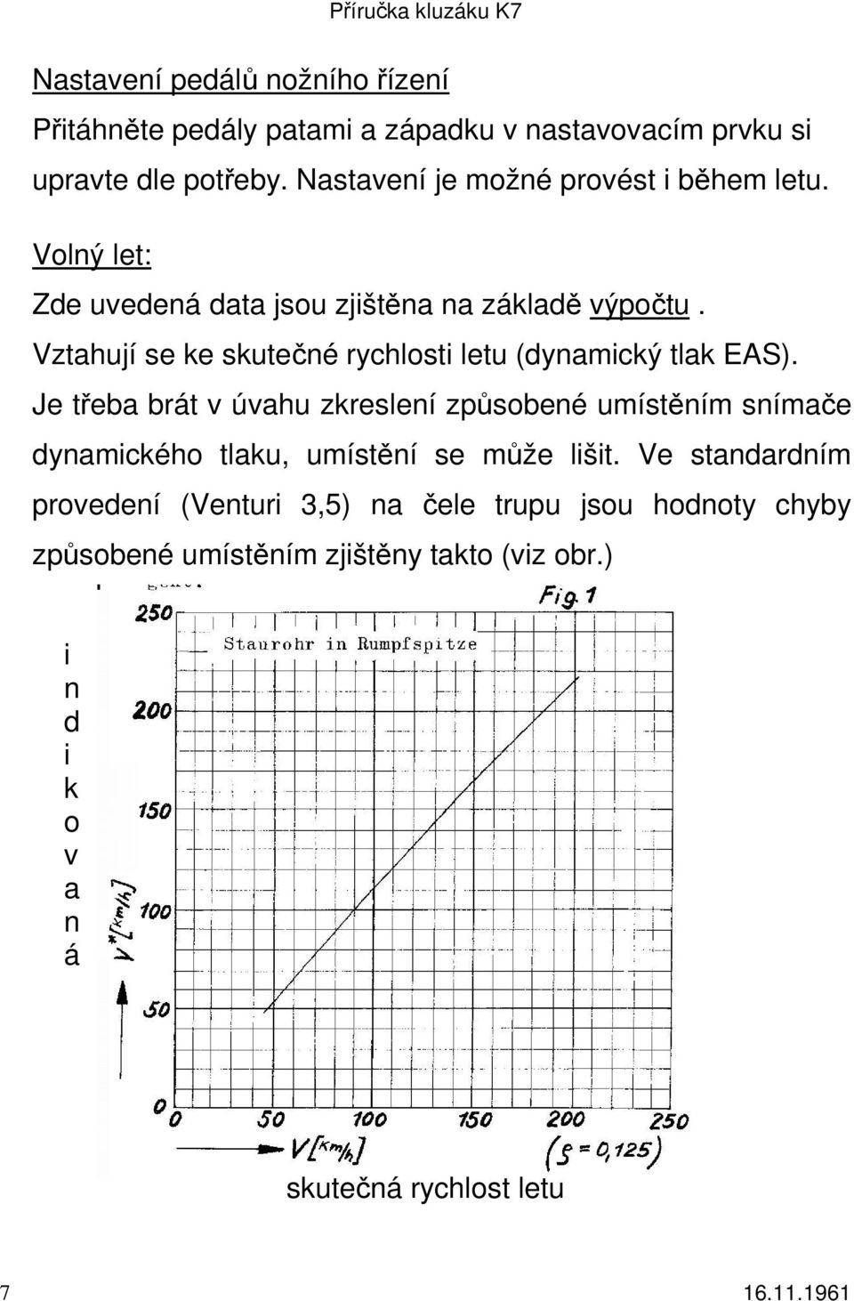 Vztahují se ke skutečné rychlosti letu (dynamický tlak EAS).