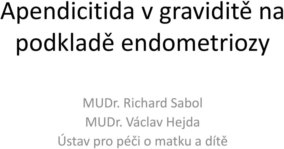 Richard Sabol MUDr.