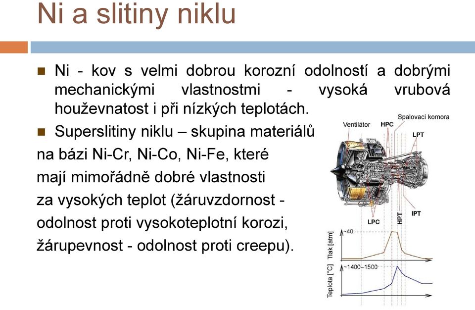 Superslitiny niklu skupina materiálů na bázi Ni-Cr, Ni-Co, Ni-Fe, které mají mimořádně