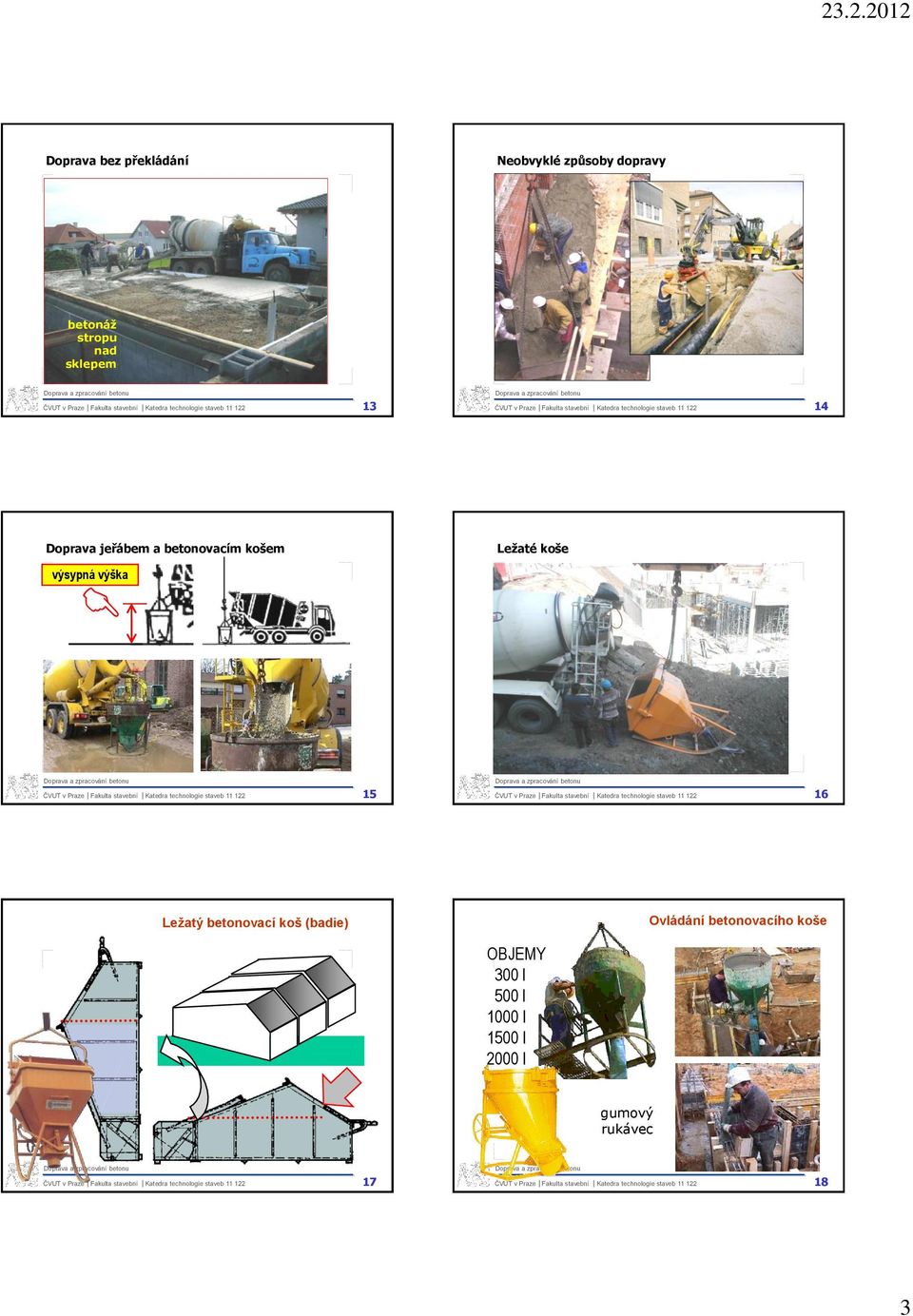 Doprava a zpracování betonu - PDF Free Download