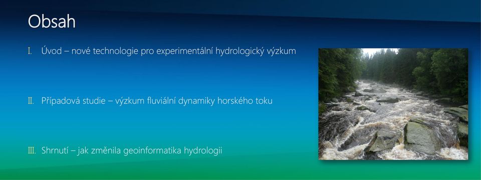 hydrologický výzkum II.