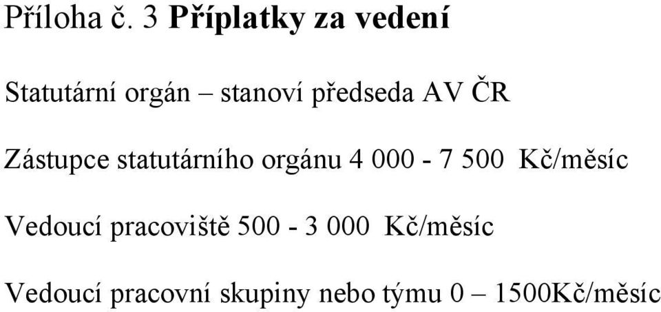 předseda AV ČR Zástupce statutárního orgánu 4 000-7