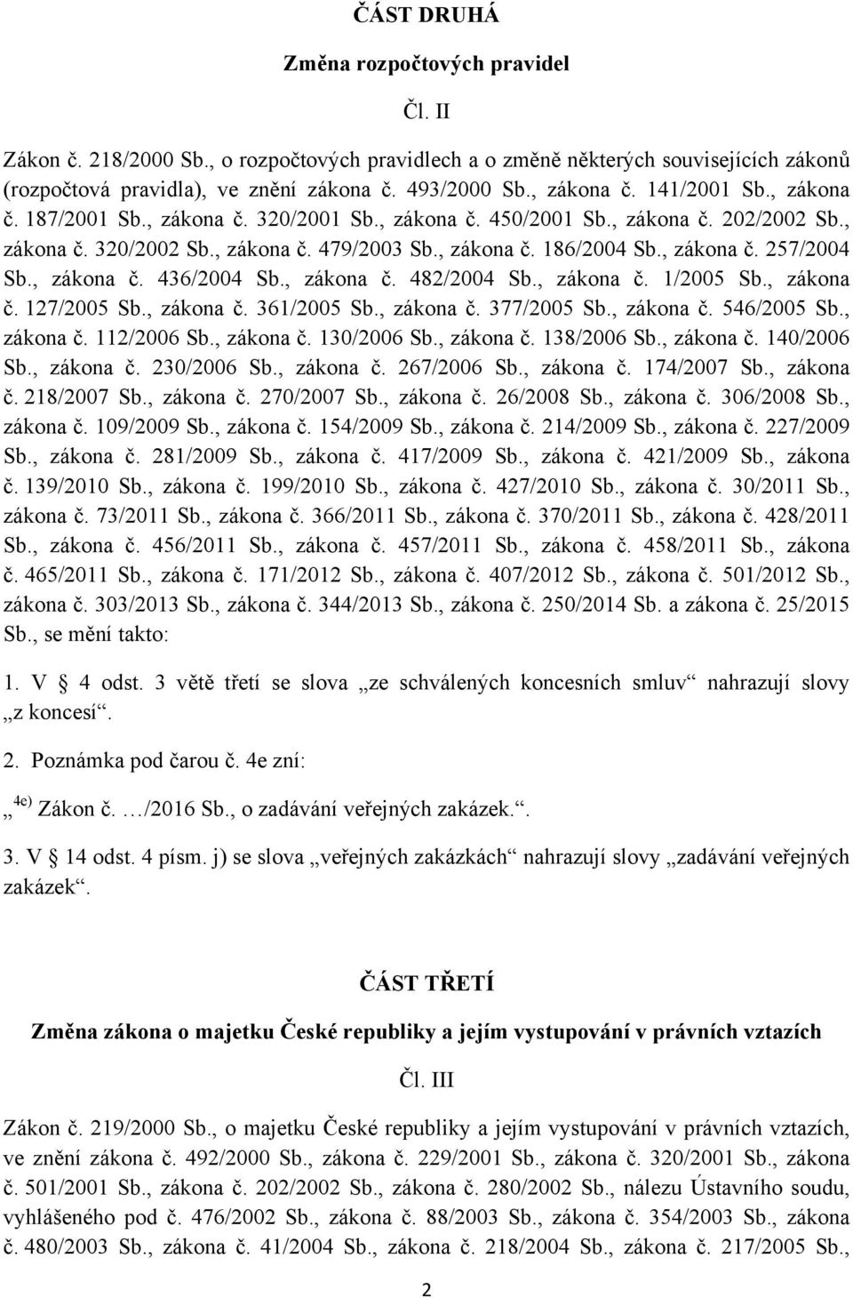 , zákona č. 257/2004 Sb., zákona č. 436/2004 Sb., zákona č. 482/2004 Sb., zákona č. 1/2005 Sb., zákona č. 127/2005 Sb., zákona č. 361/2005 Sb., zákona č. 377/2005 Sb., zákona č. 546/2005 Sb.