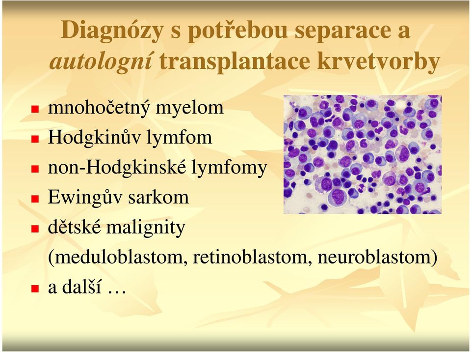 Hodgkinův lymfom non-hodgkinské lymfomy Ewingův