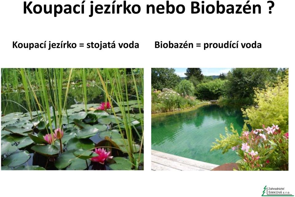 Koupací jezírko =