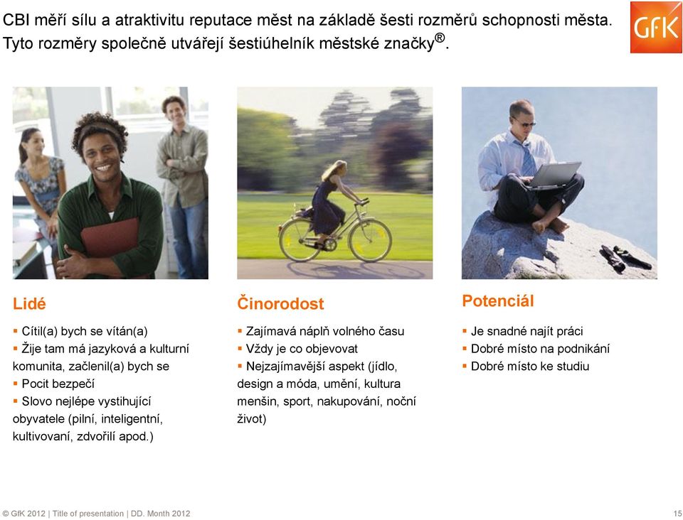 inteligentní, kultivovaní, zdvořilí apod.
