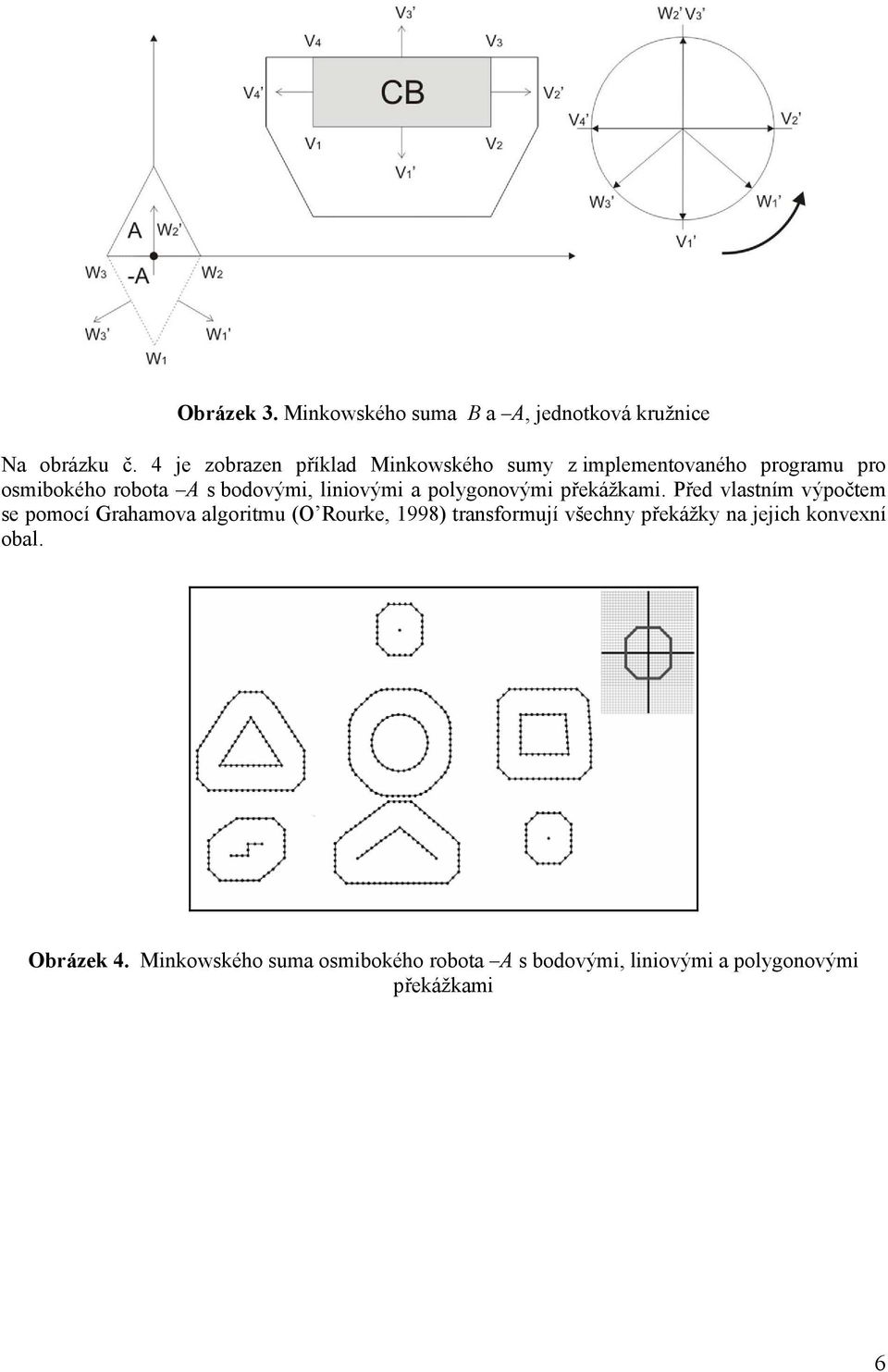 liniovými a polygonovými překážkami.