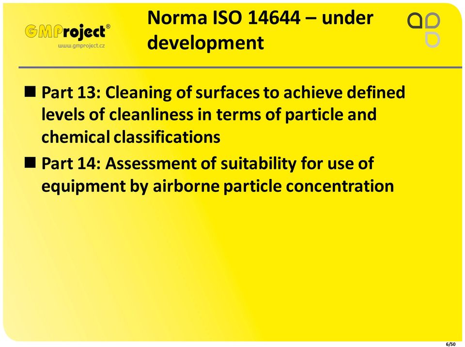 particle and chemical classifications n Part 14: Assessment of