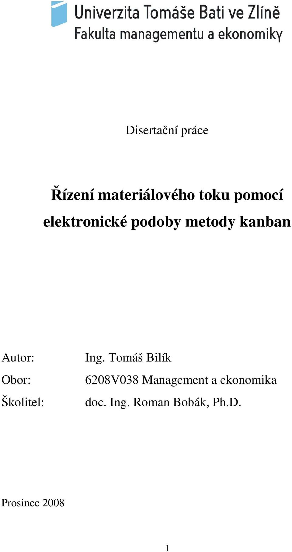 Školitel: Ing.