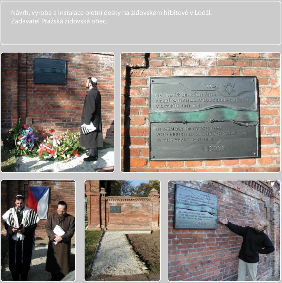 hřbitově v Lodži.