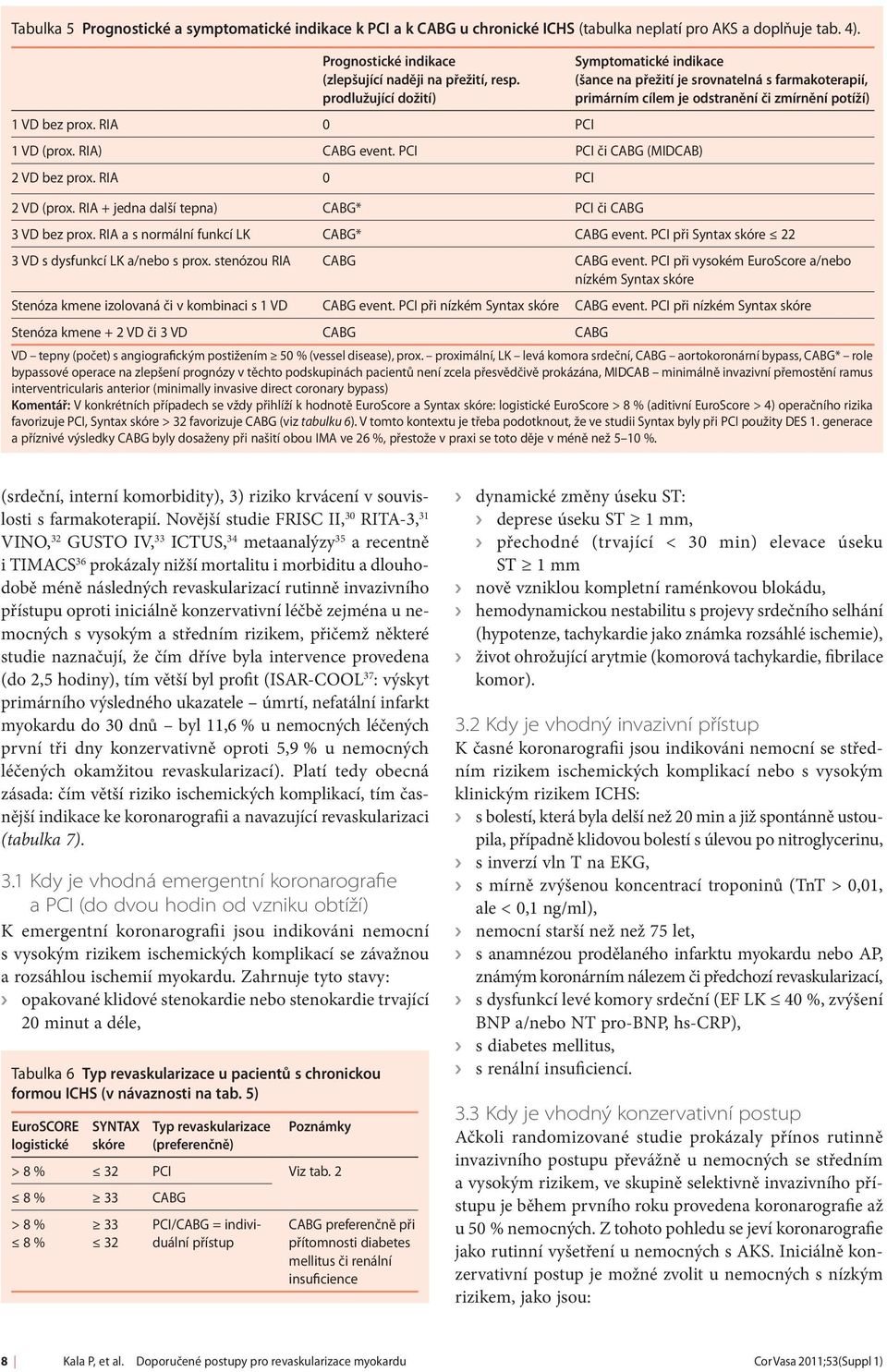 RIA 0 PCI Symptomatické indikace (šance na přežití je srovnatelná s farmakoterapií, primárním cílem je odstranění či zmírnění potíží) 2 VD (prox.