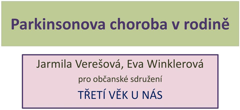 Eva Winklerová pro