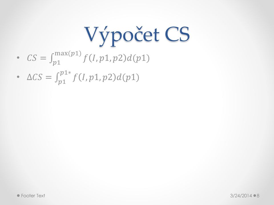 d(p1) p1 CS = p1 f I,