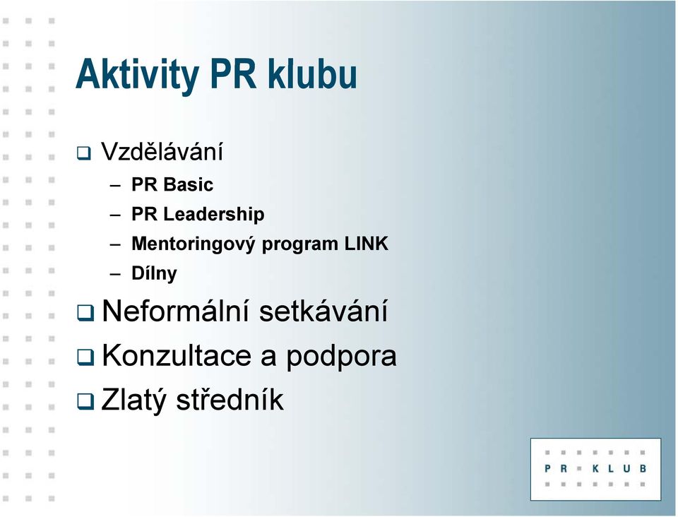 program LINK Dílny Neformální