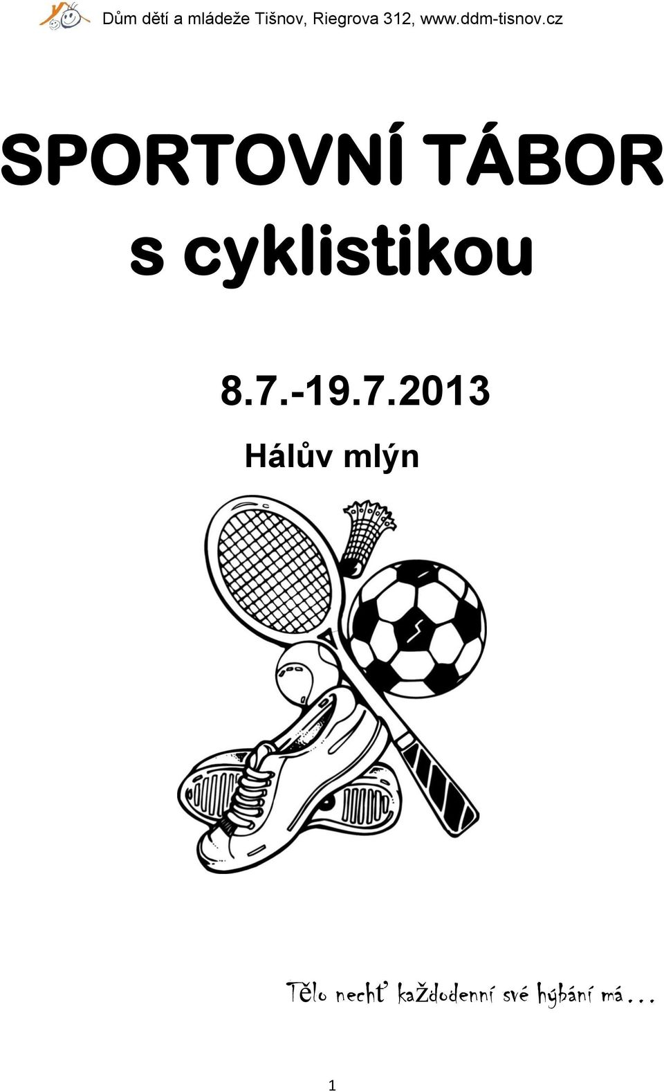 cz SPORTOVNÍ TÁBOR s cyklistikou 8.7.