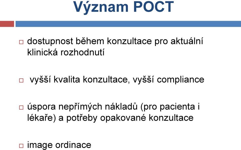 compliance úspora nepřímých nákladů (pro pacienta i