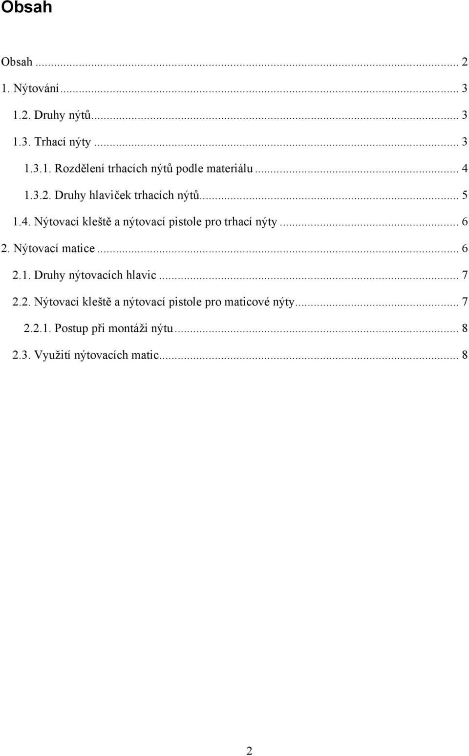 Novinky v nýtování, nýtovací kleště a nové druhy nýtů - PDF Stažení zdarma