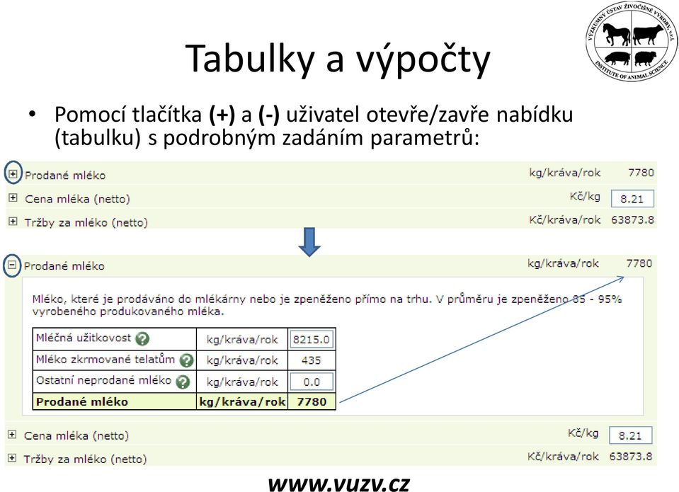 otevře/zavře nabídku