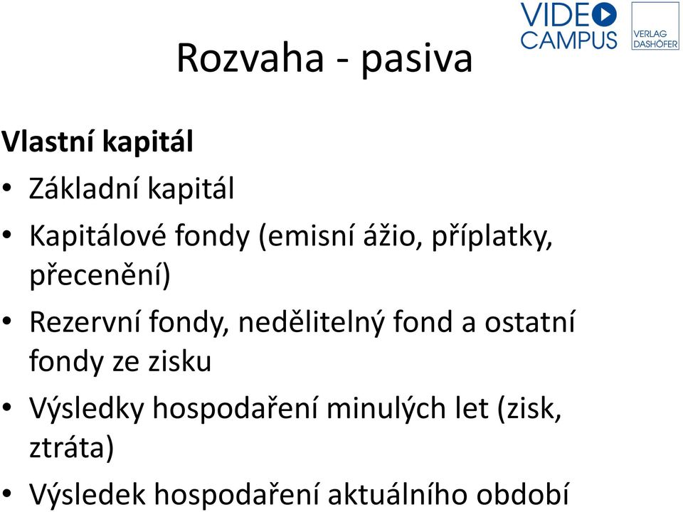 nedělitelný fond a ostatní fondy ze zisku Výsledky