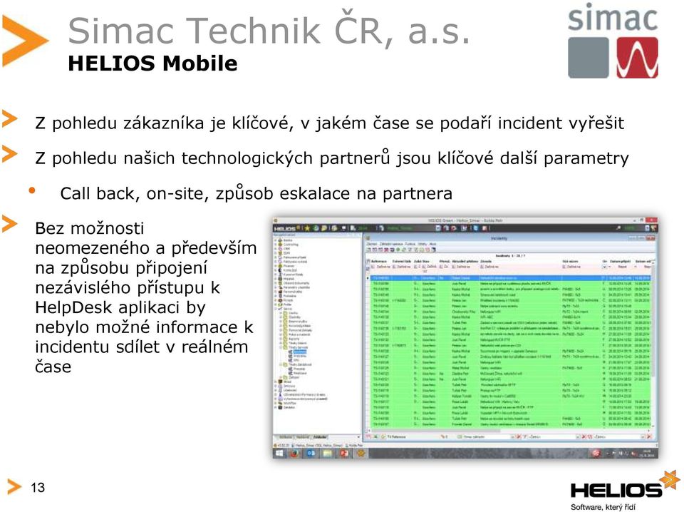 způsob eskalace na partnera Bez možnosti neomezeného a především na způsobu připojení