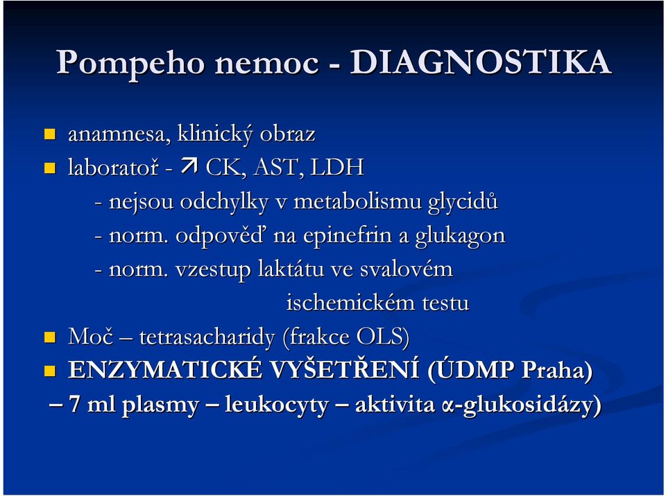 . odpověď na epinefrin a glukagon - norm.