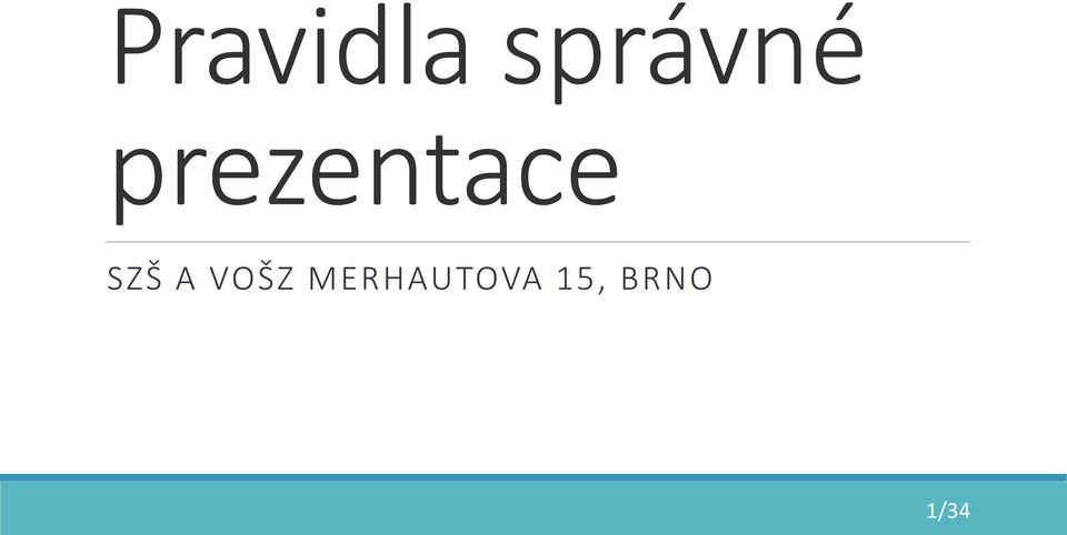 prezentace SZŠ