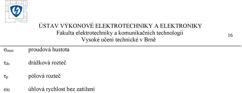 proudová hustota drážková rozteč