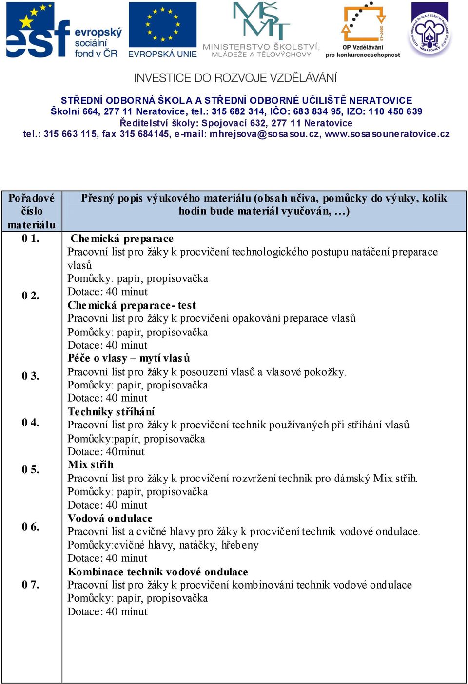 Pracovní list pro žáky k procvičení opakování preparace vlasů Péče o vlasy mytí vlasů Pracovní list pro žáky k posouzení vlasů a vlasové pokožky.