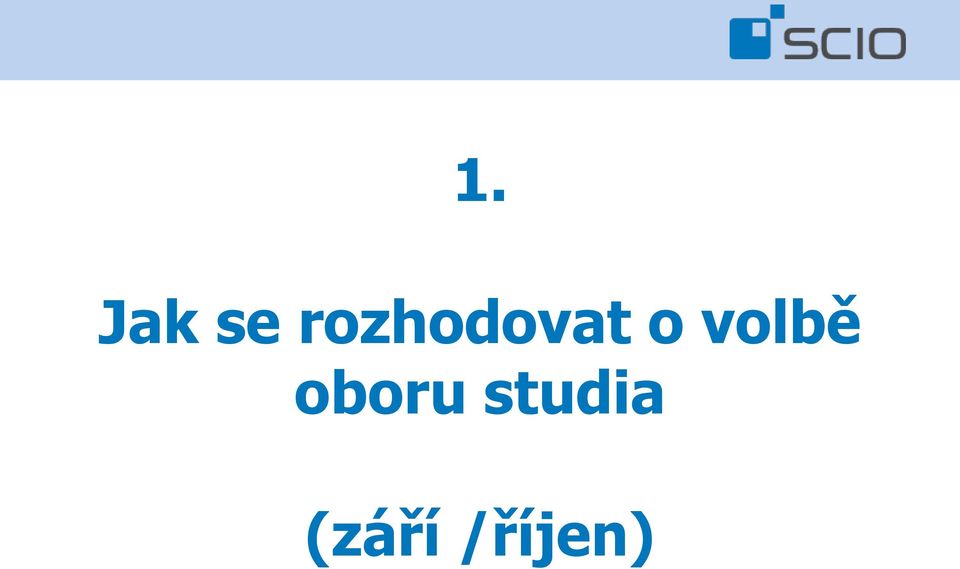 volbě oboru