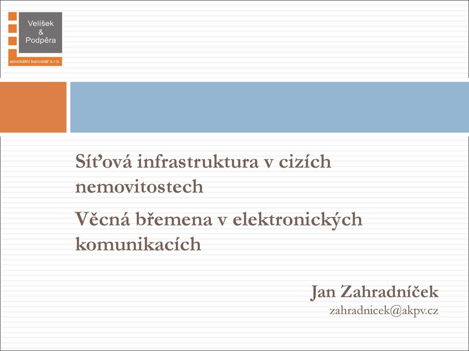 elektronických komunikacích