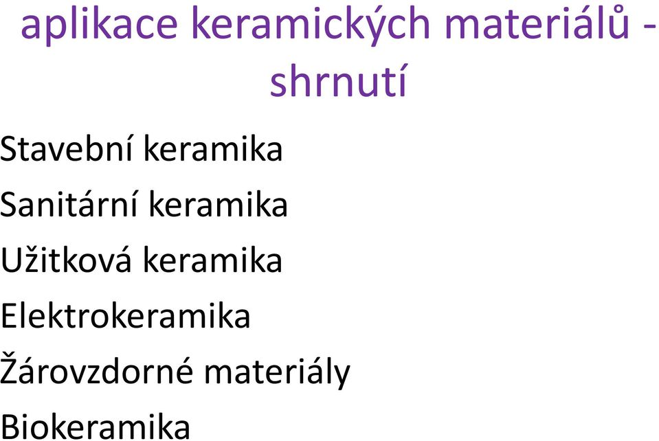 keramika Užitková keramika