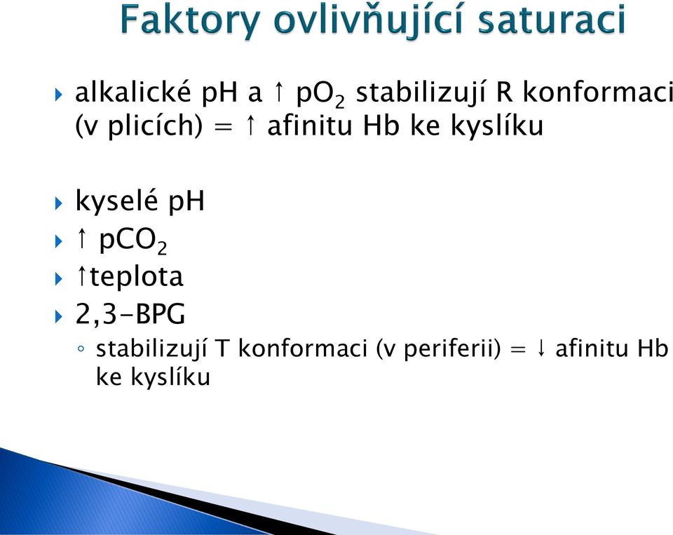 kyslíku kyselé ph pco 2 teplota 2,3-BPG