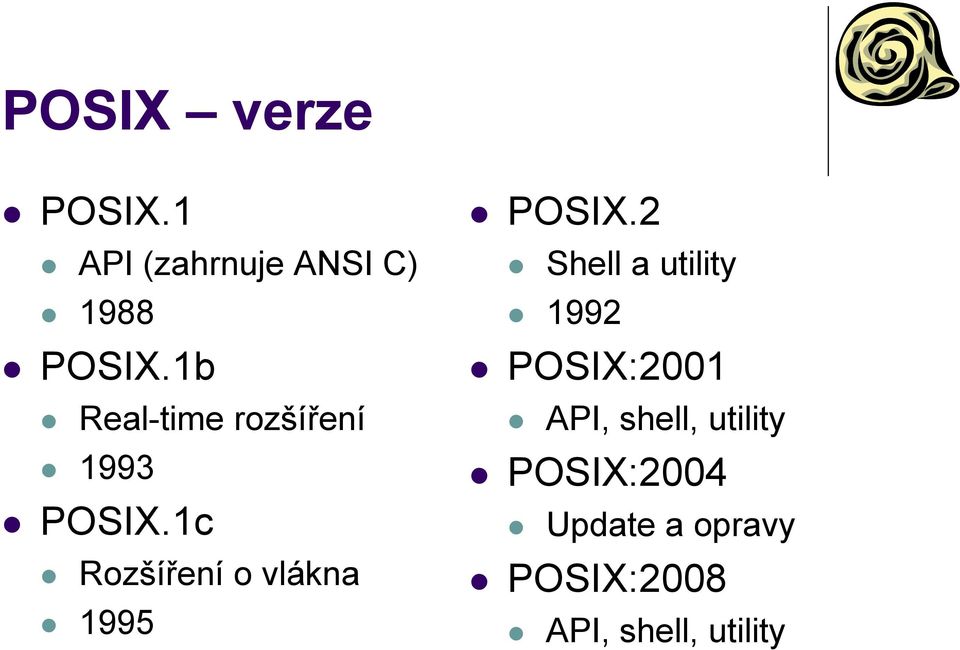 1c Rozšíření o vlákna 1995 POSIX.