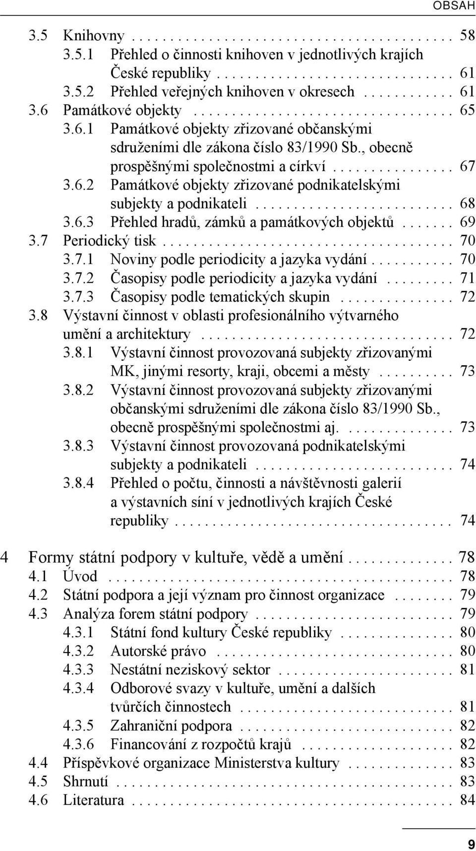 , obecně prospěšnými společnostmi a církví................ 67 3.6.2 Památkové objekty zřizované podnikatelskými subjekty a podnikateli.......................... 68 3.6.3 Přehled hradů, zámků a památkových objektů.