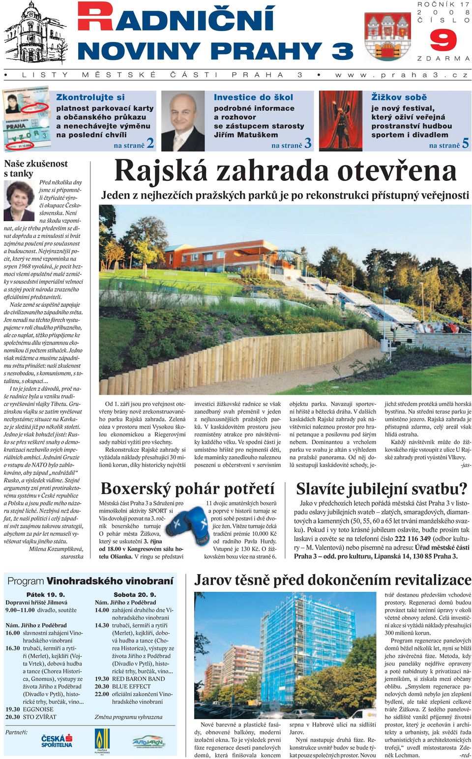 Investice do škol podrobné informace a rozhovor se zástupcem starosty Jiřím  Matuškem na straně 3 - PDF Stažení zdarma