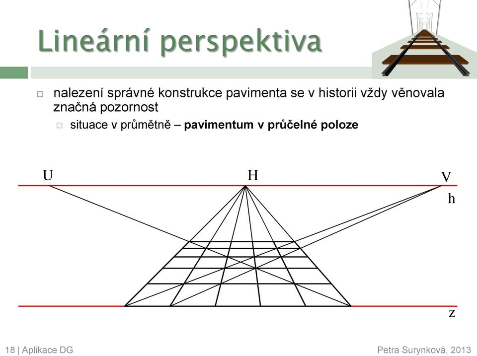 pozornost situace v průmětně pavimentum v