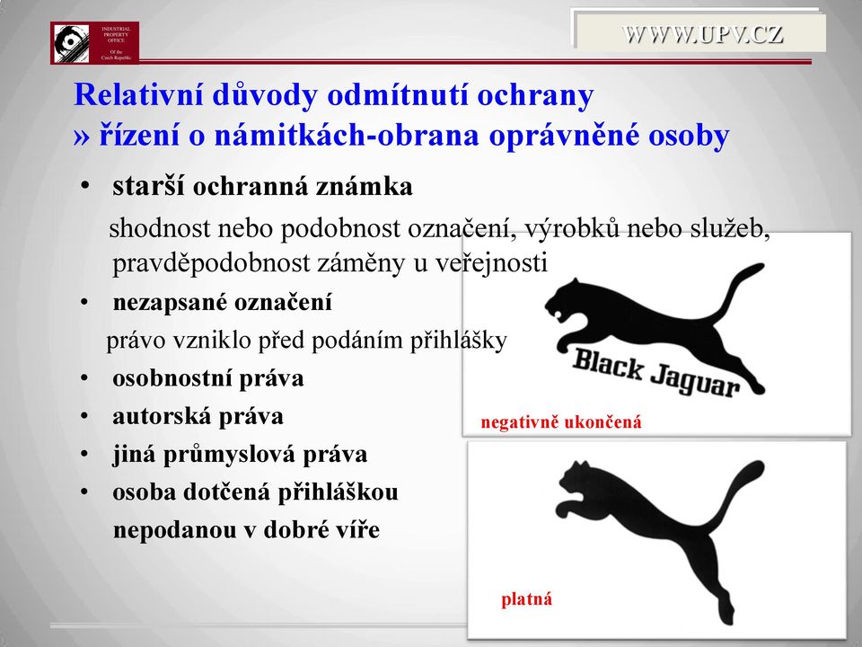 veřejnosti nezapsané označení právo vzniklo před podáním přihlášky osobnostní práva autorská