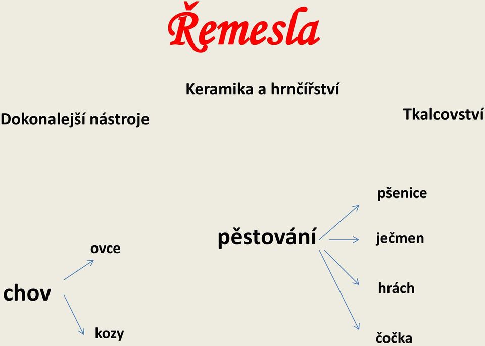 Tkalcovství chov ovce kozy