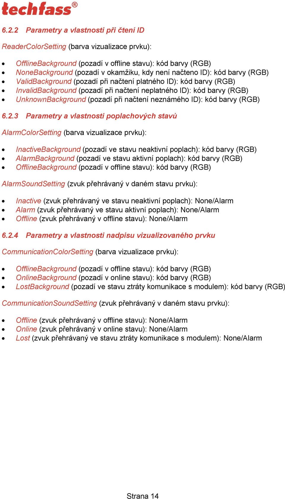 neznámého ID): kód barvy (RGB) 6.2.