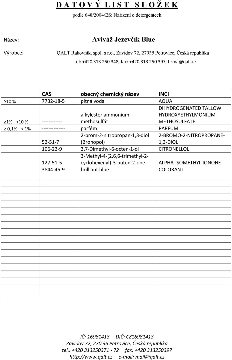 PARFUM 52-51-7 106-22-9 3,7-Dimethyl-6-octen-1-ol CITRONELLOL 127-51-5